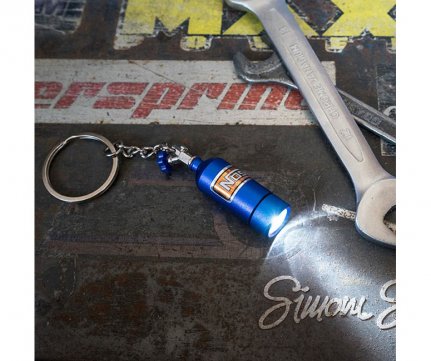Simoni Racing Μπρελόκ Κλειδιών Μεταλλικό NOS Μπουκάλα με LED Φακό