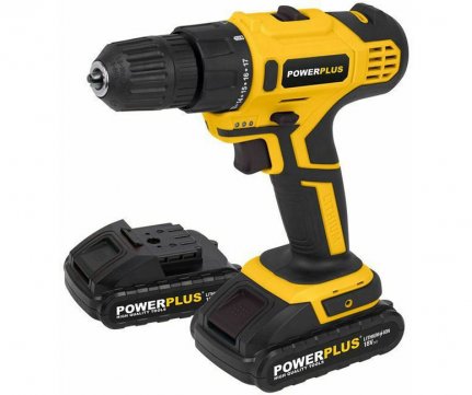 PowerPlus Επαναφορτιζόμενο Δραπανοκατσάβιδο 18V 2x1.5Ah 3 έτη εγγύηση POWX0069LI