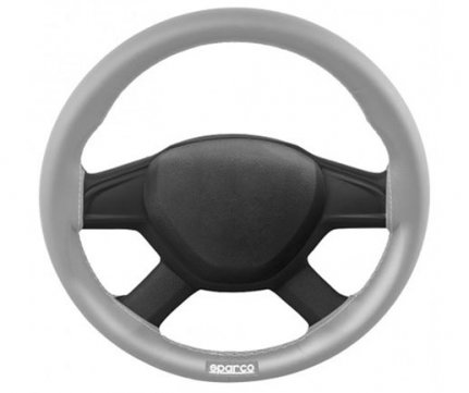 Sparco Κάλυμμα Τιμονιού Ραφτό από μικροίνες γκρι SPC1110GR