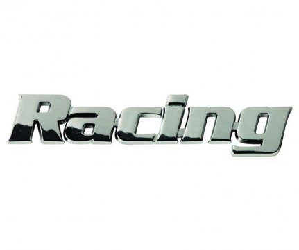 RaceSport Διακοσμητικό Αυτοκόλλητο Χρωμιωμένο Racing 25x150mm