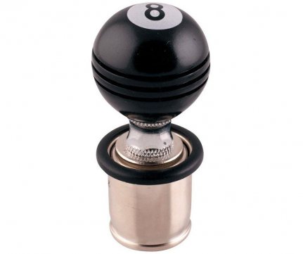 RaceSport Car lighter with decorative billiard ball No8