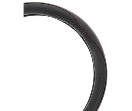RaceSport Κάλυμμα Τιμονιού Sport Carbon Μαύρο – Κόκκινο 37-39cm