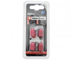 RaceSport Καπάκια Βαλβίδων Κόκκινα ''Σφαίρες'' σετ 4 τμχ