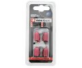RaceSport Valve Caps Red "Bullets" set of 4 pcs
