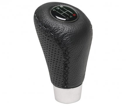 RaceSport Bull Lever Leather Gear Shift Black