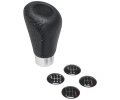 RaceSport Bull Lever Leather Gear Shift Black