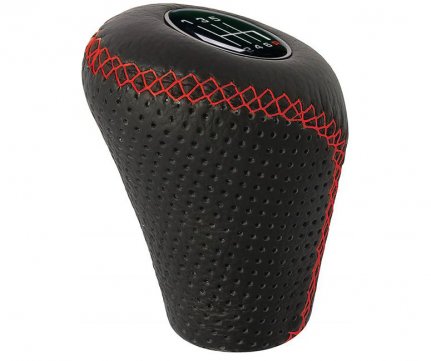 RaceSport Μπουλ Λεβιέ Leather Trigger Μαύρο – Κόκκινες Ραφές Δερμάτινο