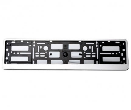 RaceSport Euroclip License Plate Frame made of ABS plastic with Chrome clips