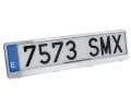 RaceSport Euroclip License Plate Frame made of ABS plastic with Chrome clips