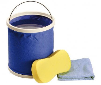 Mr Kleen Cleaning Set 3pcs Collapsible Bucket 40x40 + Sponge + Microfiber