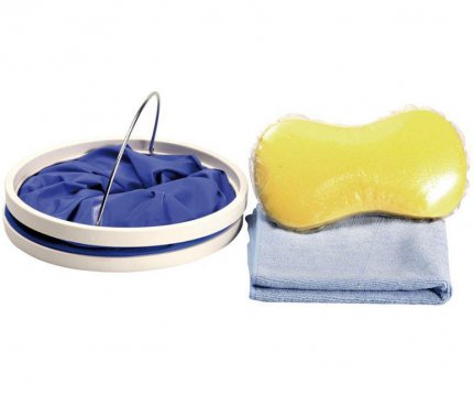 Mr Kleen Cleaning Set 3pcs Collapsible Bucket 40x40 + Sponge + Microfiber