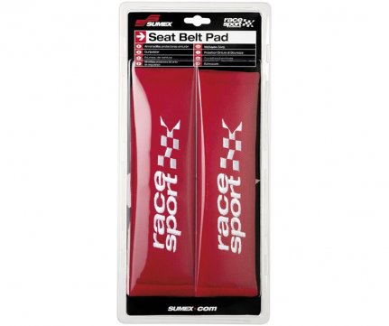 RaceSport Protective Belt Pads Red (Giant Size) 8x28cm set of 2 pcs