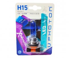 Photon Λάμπες H15 Xenvision Pure White Led Effect 12V 15/55W 1τμχ PGJ23t-1