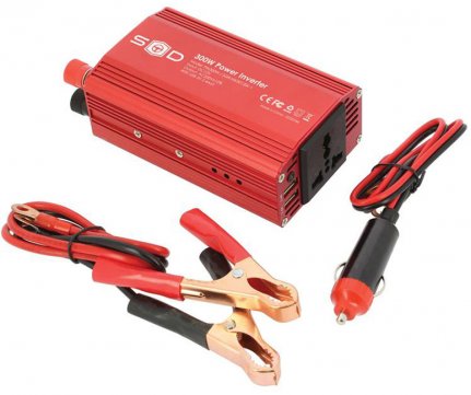 Swiss Drive Car Power Inverter from 12V to 230V 300W + 2 usb 2.4A
