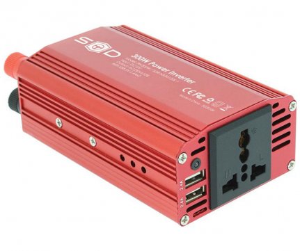 Swiss Drive Car Power Inverter from 12V to 230V 300W + 2 usb 2.4A