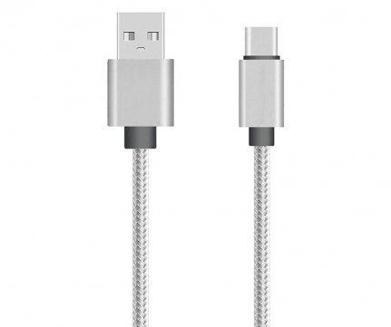 Pulse Καλώδιο Φόρτισης 1m Εύκαμπτο από USB2.0 σε USB-C
