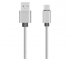 Pulse Καλώδιο Φόρτισης 1m Εύκαμπτο από USB2.0 σε USB-C