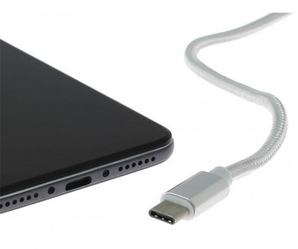 Pulse Καλώδιο Φόρτισης 1m Εύκαμπτο από USB2.0 σε USB-C