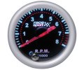 RaceSport Racing Tachometer 270° Mirror Look Illuminated (7 colors) 52mm